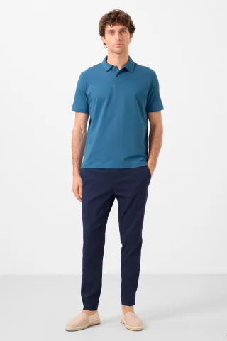 Herren Chino-Hose mit geradem Bein aus Gabardine