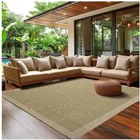 SIMPEX24 Outdoorteppich Unicolor, Rechteckig, Höhe: 3 mm, Teppich Wetterfest Waschbar Balkon, Garten, Terrasse und Küchenteppich