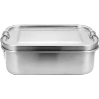 Clanmacy Lunchbox Edelstahl Brotdose mit Fächern Auslaufsichere Lunchbox BPA frei, Edelstahl, (Packung, 1400ml, 1200ml, 800ml), Edelstahl, BPA-frei, plastikfrei, Auslaufsicher