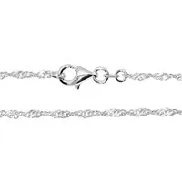 OSTSEE-SCHMUCK Silberkette Ostsee-Schmuck Kette Singapur 1,8 mm Kette Singapur 1,8 mm (1-tlg)