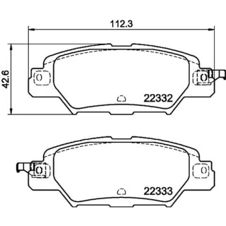 Hella Bremsbel?ge hinten Mazda Cx-5