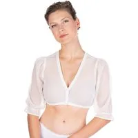 MarJo Dirndlbluse Dirndlbluse - SCHIERLING - offweiß, schwarz