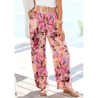 LASCANA Palazzohose aus luftiger Webware mit Alloverprint, leichte Sommerhose aus luftiger Webware, Schlupfhose