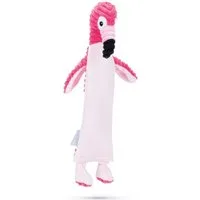 Beeztees Tierkuscheltier Hundespielzeug Plüsch Flatino Flamingo Idro pink