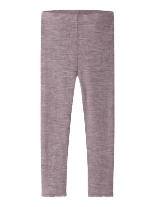 NAME IT - NMFWANG WOOL NEEDLE LEGGING SOLID NOOS - Gr. - 98