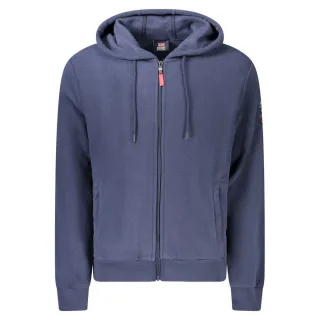 Norwegen 1963 Blauer Polyester-Herren-Hoodie
