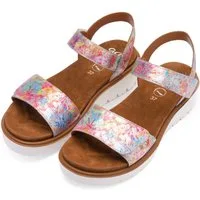 Ara BILBAO Keilsandalette, Sommerschuh, Sandale, Keilabsatz, Klett, Weite G (weit)