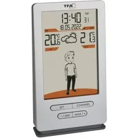 TFA Dostmann Weather Jack TFA 35.1166 Wettersymbole Luftdrucktendenz Funkwetterstation