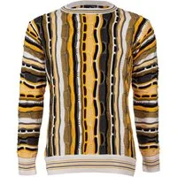 Cascallo Strickpullover Marcello - Gestrickter Luxus Designer Rundhals-Pullover Regular Fit (1-tlg) 3D Optik