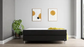 BRUNO Boxspringbett Premium 200x200cm in Schwarz | Matratzen-Härtegrad: Links H3 / Rechts H2 | mehrfach ausgezeichnet in Design & Qualität