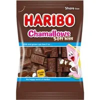 HARIBO Süßigkeit, Haribo Chamallows Soft Kiss Schokolierter süsser Schaumzucker 200g