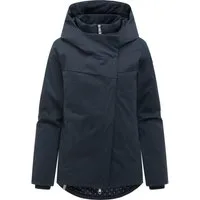 Ragwear Funktionsjacke Pavleen Short Y Warme Damen Winterjacke mit Stehkragen und Kapuze