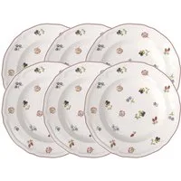 Villeroy & Boch Suppenteller Petite Fleur Suppenteller 23cm Set6