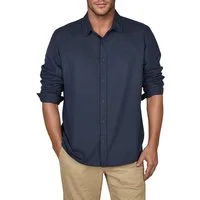 riverso Langarmhemd Herren Leinen Hemd RIVFabrizio Regular Fit (1-tlg)