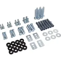 RICOO Halterungszubehör Schrauben-Set für TV Wandhalterung mit Schrauben & Wanddübel SPZ0200, (1-tlg., Schrauben M4, M8, M6, M5 & Wanddübel S10 für Massivbeton, Für TV Lautsprecher oder Monitor Wandmontage Wandhalter Fernseher)