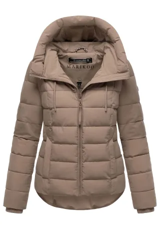 Marikoo Damen Steppjacke Tayenaa mit Kapuze & warmem Fleecefutter
