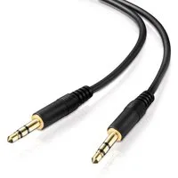 adaptare adaptare 60 cm Stereo-Aux-Kabel 2-mal 3,5-mm-Stecker Klinke vergoldet Audio-Kabel