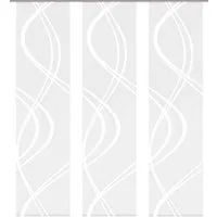 HOME WOHNIDEEN Schiebegardine TIBERIO 3er SET (3 St), Paneelwagen, transparent, Schiebegardine 3er SET TIBERIO