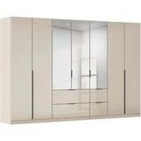 OTTO home Drehtürenschrank Kleiderschrank Kleiderschränke Schrank Garderobe AGORDO mit Glasfront (in zwei Griff-Farben, Breiten 91-360 cm) mit Außenschubkästen, in 7 Breiten und 2 Höhen MADE IN GERMANY