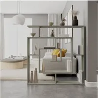 Decortie Bücherregal Labirent, Modernes Bücherregal, Raumtrenner, 125 x 22 x 129 cm