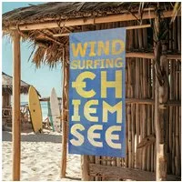 Chiemsee Strandtuch, Badetuch, Sporttuch, Strandlaken 90 x 180 cm