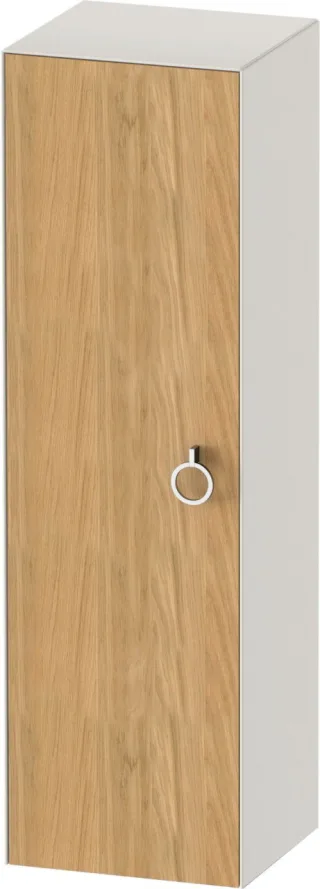 Duravit White Tulip Halbhochschrank Natur Eiche & Nordic Weiß Matt & Seidenmatt 400x360x1320 mm - WT WT1333LH539