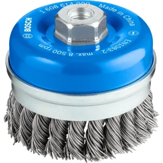 Bosch PRO Topfbürste, Stahl, gezopfter Draht, M14 - 1608614000