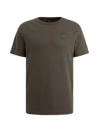 PME Legend - T-Shirt mit Streifenmuster grün - Gr. - M