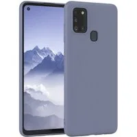 EAZY CASE Handyhülle für Samsung Galaxy A21s Hülle Silikon 6,5 Zoll, Silikon Schutzhülle mit Kameraschutz Matt Back Cover Soft Eis Blau