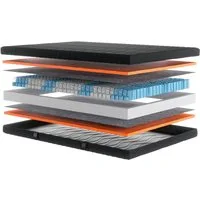 Taschenfederkernmatratze Black Diamond Comfort, Matratze 90x200, 140x200 cm & weitere Größen, OTTO home, 20 cm hoch, 7-Zonen, H2 / H3 / H4, ergonomisch, atmungsaktiv