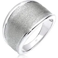 Elli Fingerring Basic Matt Trend Silber 925 Sterling Silber