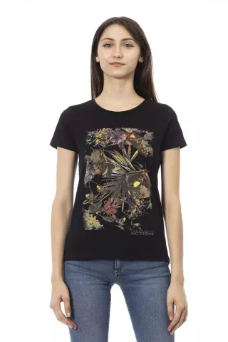 Blumenmuster T-Shirt Tr23036