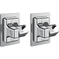 FOUORTUNATE-BEE Brausehalter 2er-Set selbstklebender, verstellbarer Duschkopfhalter ohne Bohren, 360° drehbare Wandhalterung für Handbrausen, einfache Montage