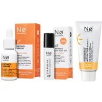 NO Cosmetics Gesichtspflege-Set Retinol Skincare Routine, 3-tlg., Strahlende Hautpflege im praktischen Komplett-Set