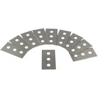 MASTERPROOF PROFESIONAL Schaberklinge Ersatzklingen 10-teilig, für Glas-Kochfeld-Schaber, Ceranfeldschaber