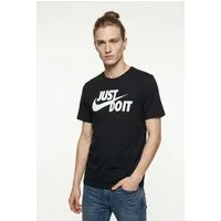 Nike Sportswear T-Shirt M NSW TEE JUST DO IT SWOOSH mit Logodruck auf der Brust, Kurzarm-Design, aus Jersey-Material