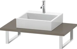 Duravit L-Cube Konsole Flanell Grau Hochglanz 800x550x30 mm - LC106C08989 LC106C08989
