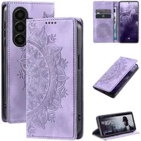 Tec-Expert Handyhülle Mandala Hülle Cover für Samsung Galaxy A57 5G 6.7 Zoll, 6.7, Klapphülle Case Tasche mit Kartenfächern und RFID Schutz