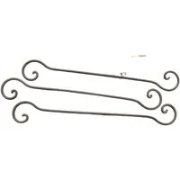 Deko-Impression S-Haken Geschmiedete Verlängerungshaken 3 Stück 50 cm Deckenhaken Eisen, (3-St)