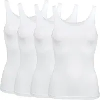 Erwin Müller Unterhemd Damen-Unterhemd 4er-Pack Single-Jersey Uni