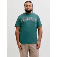 Jack & Jones PlusSize T-Shirt JJECALEB VARSITY TEE SS O-NECK NOOS PLS mit Logobranding