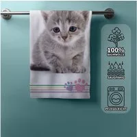 Aptex Handtücher Duschtuch Badetuch Handtuch Strandtuch mit Katze 70 x 140cm Baumwolle, (1 Duschtuch, 1-St), Langlebig