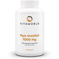 vitaworld Myo-Inositol - Inositol hochdosiert 1000 mg pro Tag Kapseln, 120 St., 139.6 g