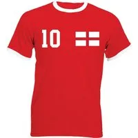 Youth Designz T-Shirt England Herren T-Shirt im Fußball Trikot Look mit trendigem Motiv