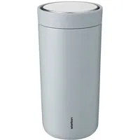 Stelton Thermobecher Stelton To Go Click Thermobecher 0.4 l, Silikon, Edelstahl, Pp-Kunststoff