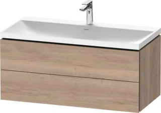 Duravit L-Cube Waschtisch-Set cbonded wandhängend 1000x480x480 Ei Marmoriert LC6952O55550000