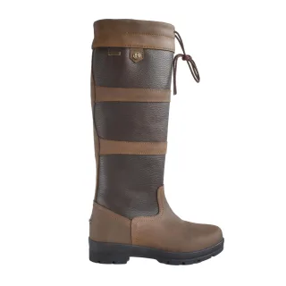 Brogini - Herren/Damen Unisex Landstiefel "Pembroke", Narbiges Leder (Braun)
