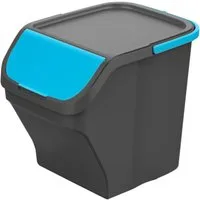 Gardissimo Mülltrennsystem Stack blau Mülleimer Mülltrenner Abfalleimer Müllsortierer 25 Liter, 25 Liter Fassungsvermögen / stapelbar
