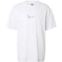 Karl Kani Kurzarmshirt Karl Kani Herren Small Signature Blue Logo Tee white (1-tlg)