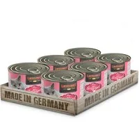 Leonardo Catfood Geflügel Pur - hochwertiges Nassfutter ohne Getreide & Zucker 6x200g, Nassfutter für: Katzen